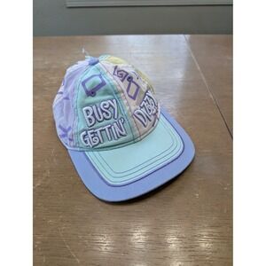 Disneyland Resort Adult Busy Gettin Dizzy Baseball Cap NWTs Pastel Multi Color